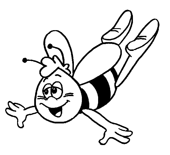Dessin à colorier: Maya l'abeille (Dessins Animés) #28393 - Coloriages à Imprimer Gratuits