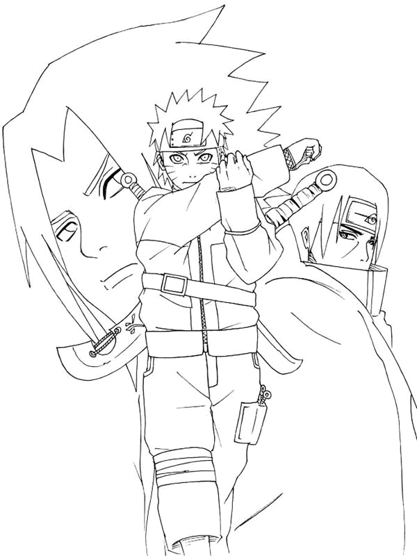 Dessin à colorier: Naruto (Dessins Animés) #38230 - Coloriages à Imprimer Gratuits