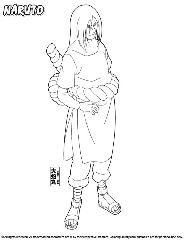 Dessin à colorier: Naruto (Dessins Animés) #38396 - Coloriages à Imprimer Gratuits