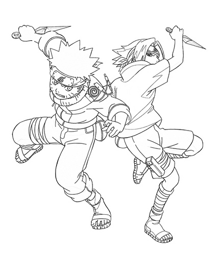 Dessin à colorier: Naruto (Dessins Animés) #38423 - Coloriages à Imprimer Gratuits