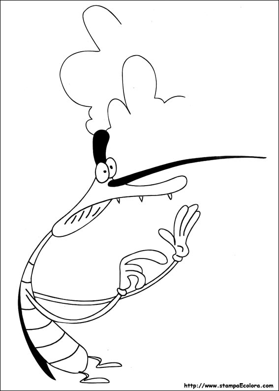 Dessin à colorier: Oggy et les Caffards (Dessins Animés) #38030 - Coloriages à Imprimer Gratuits