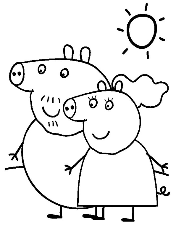 Dessin à colorier: Peppa Pig (Dessins Animés) #43925 - Coloriages à Imprimer Gratuits