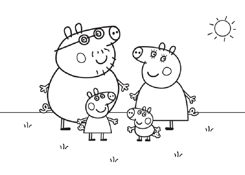 Dessin à colorier: Peppa Pig (Dessins Animés) #44041 - Coloriages à Imprimer Gratuits