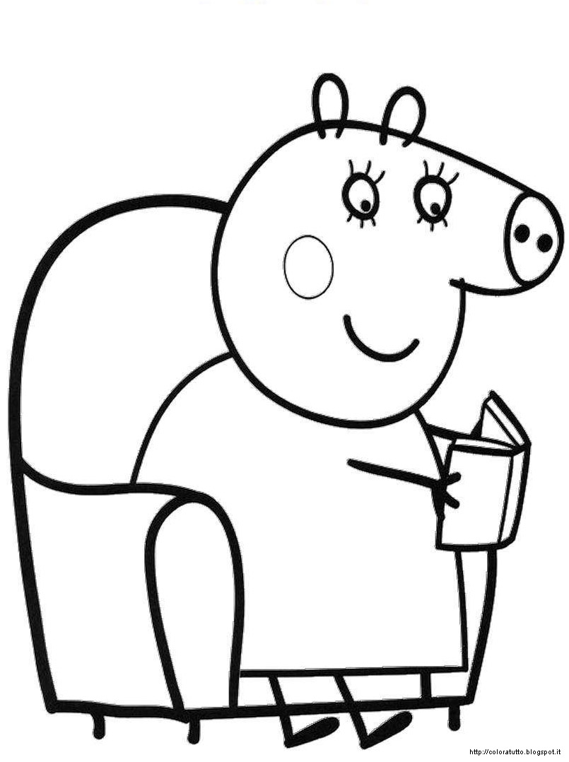 Dessin à colorier: Peppa Pig (Dessins Animés) #44044 - Coloriages à Imprimer Gratuits