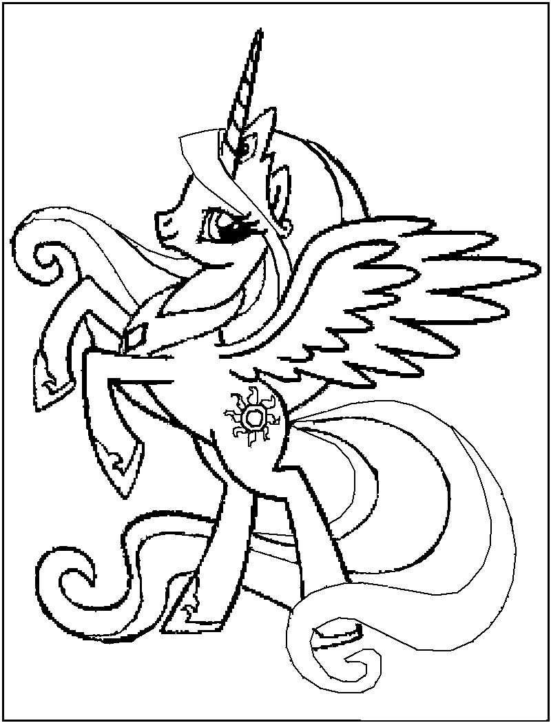 Dessin Petit Poney #41858 (Dessins Animés) à colorier – Coloriages à