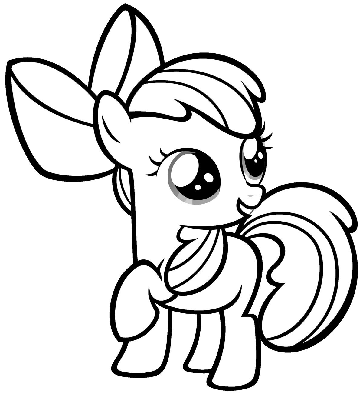 Dessin à colorier: Petit Poney (Dessins Animés) #41863 - Coloriages à Imprimer Gratuits