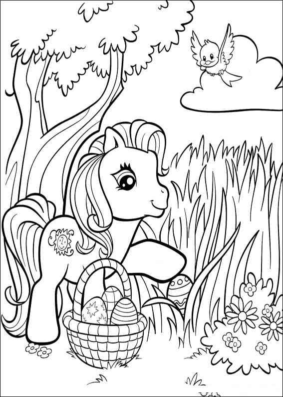 Dessin à colorier: Petit Poney (Dessins Animés) #41914 - Coloriages à Imprimer Gratuits