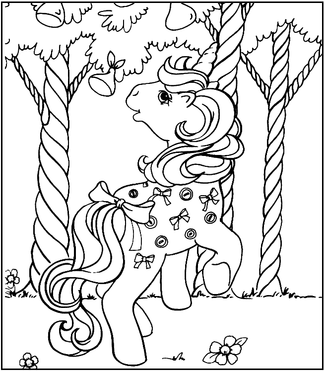 Dessin à colorier: Petit Poney (Dessins Animés) #41921 - Coloriages à Imprimer Gratuits