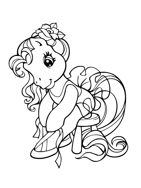 Dessin à colorier: Petit Poney (Dessins Animés) #41932 - Coloriages à Imprimer Gratuits