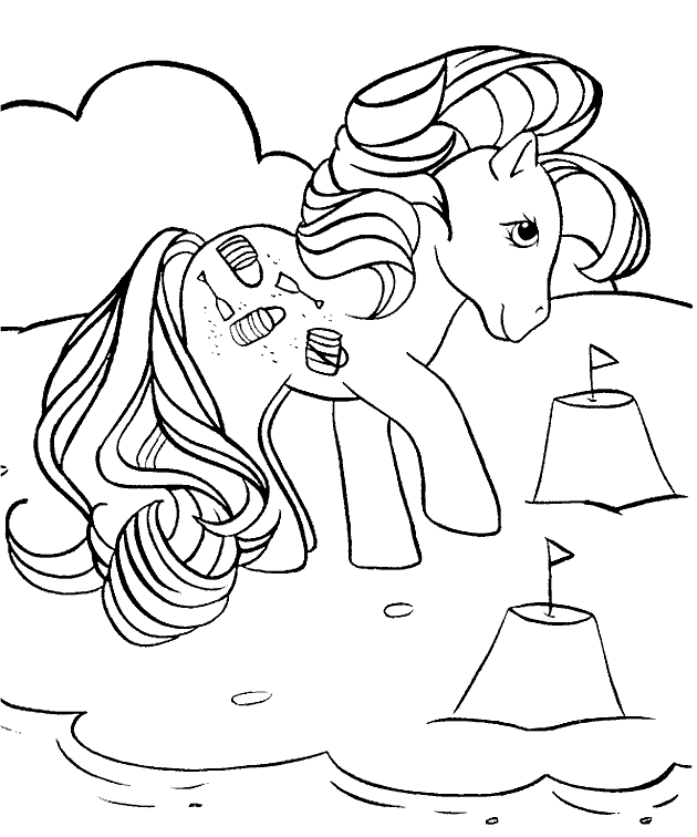 Dessin à colorier: Petit Poney (Dessins Animés) #41934 - Coloriages à Imprimer Gratuits