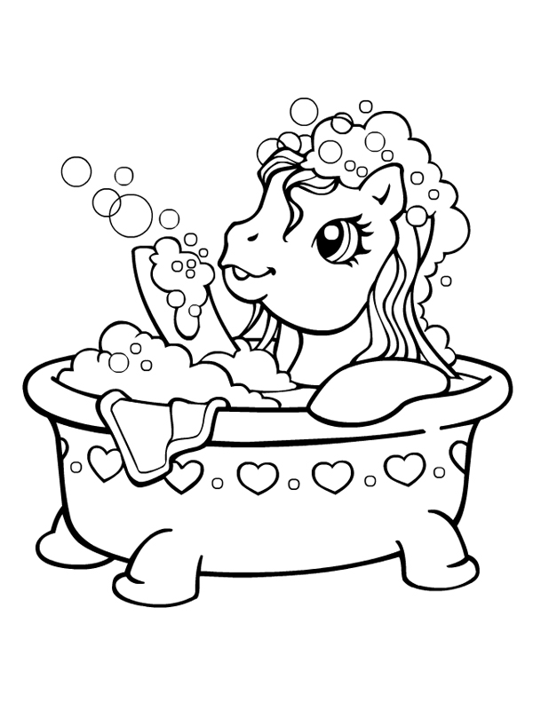 Dessin à colorier: Petit Poney (Dessins Animés) #41982 - Coloriages à Imprimer Gratuits