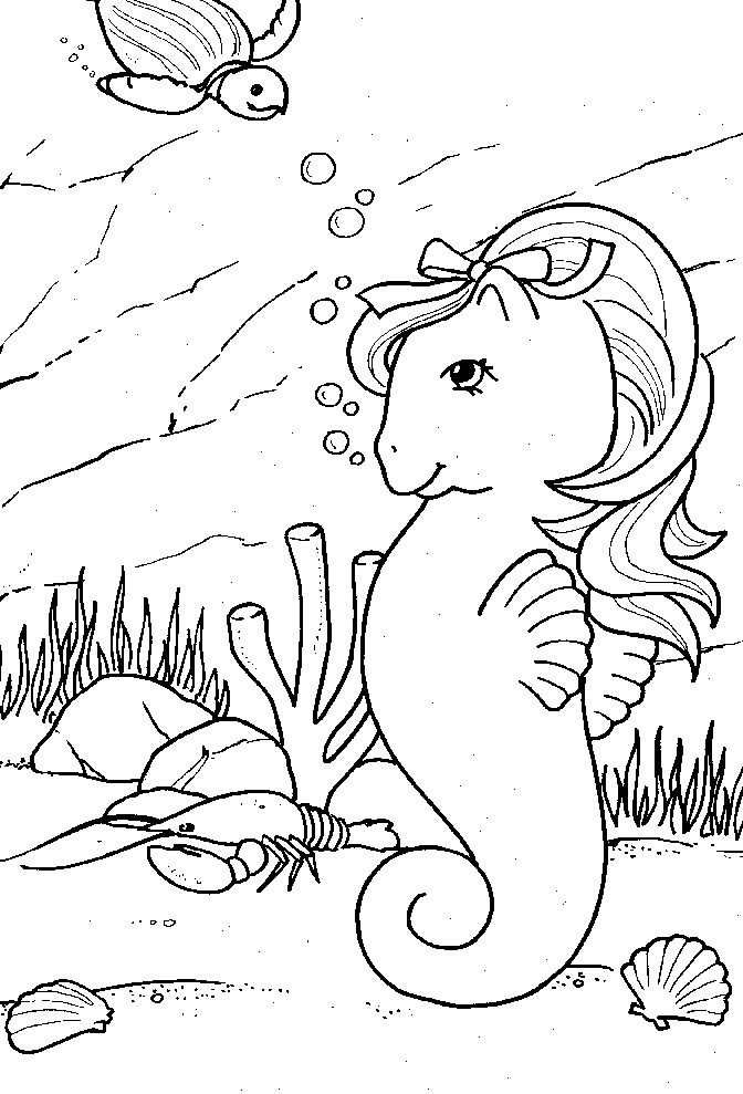 Dessin à colorier: Petit Poney (Dessins Animés) #41997 - Coloriages à Imprimer Gratuits