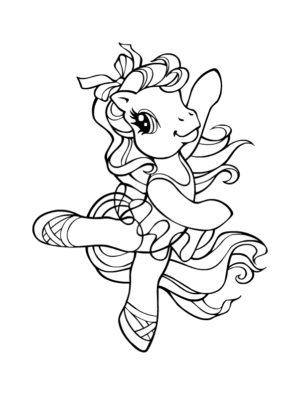 Dessin à colorier: Petit Poney (Dessins Animés) #42022 - Coloriages à Imprimer Gratuits