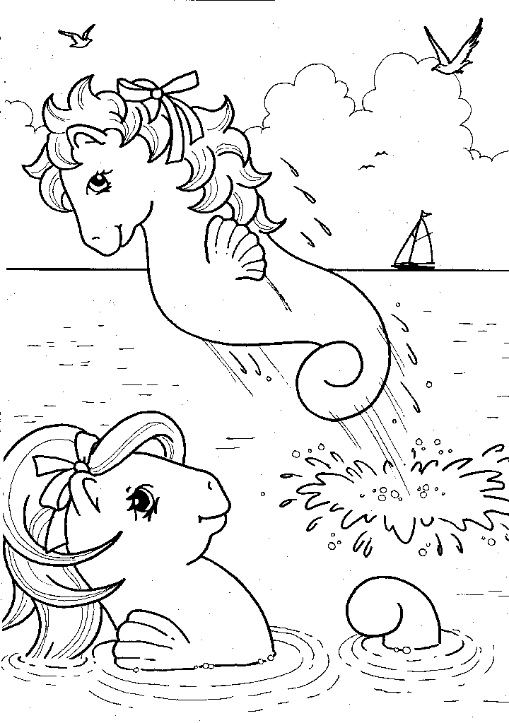 Dessin à colorier: Petit Poney (Dessins Animés) #42028 - Coloriages à Imprimer Gratuits