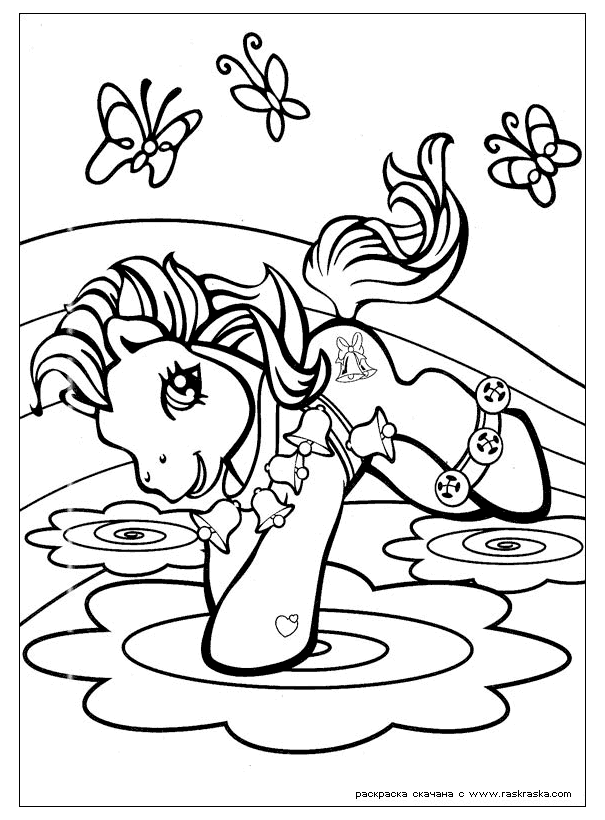 Dessin à colorier: Petit Poney (Dessins Animés) #42029 - Coloriages à Imprimer Gratuits