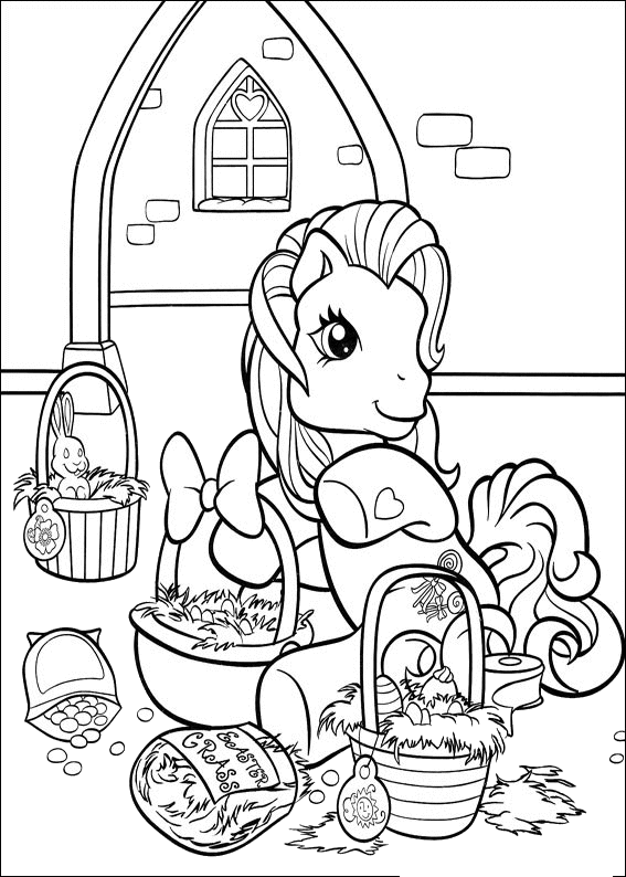 Dessin à colorier: Petit Poney (Dessins Animés) #42035 - Coloriages à Imprimer Gratuits