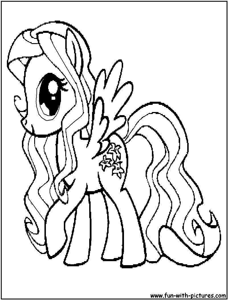 Dessin à colorier: Petit Poney (Dessins Animés) #42036 - Coloriages à Imprimer Gratuits