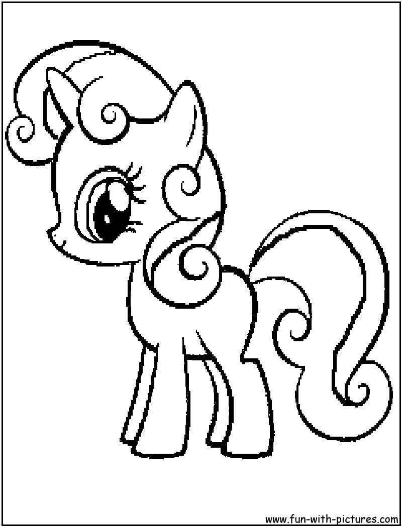 Dessin à colorier: Petit Poney (Dessins Animés) #42059 - Coloriages à Imprimer Gratuits