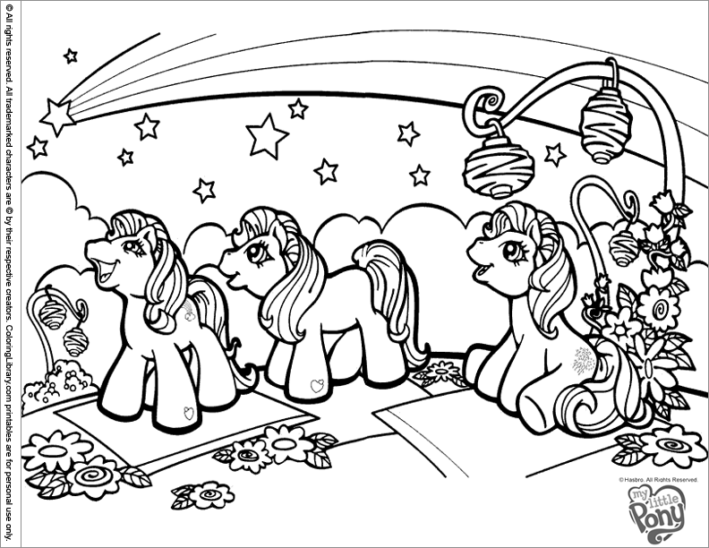 Dessin à colorier: Petit Poney (Dessins Animés) #42062 - Coloriages à Imprimer Gratuits