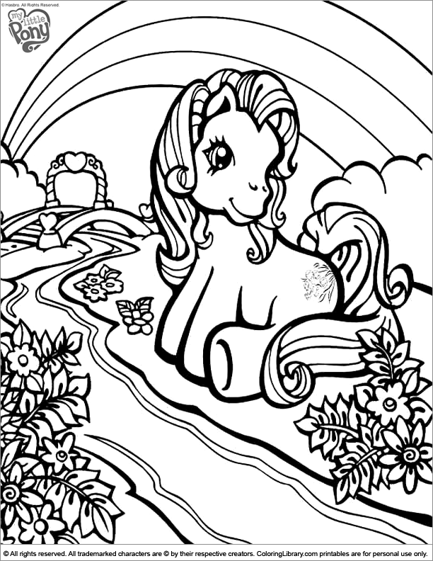 Dessin à colorier: Petit Poney (Dessins Animés) #42071 - Coloriages à Imprimer Gratuits