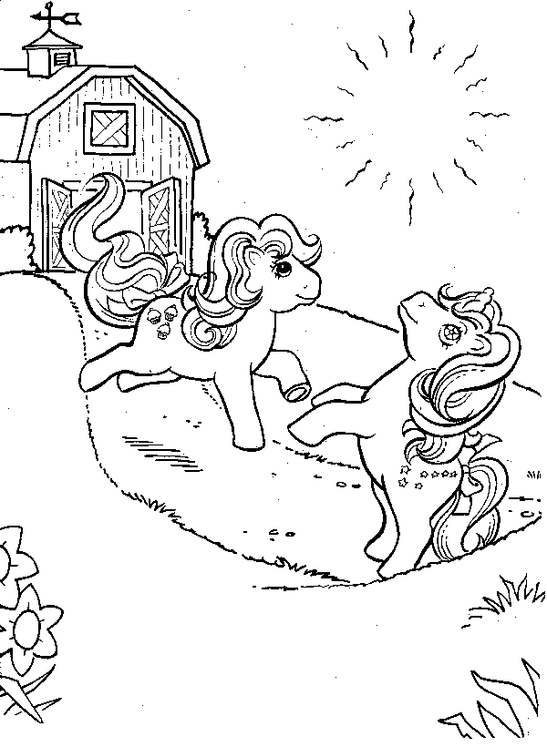 Dessin à colorier: Petit Poney (Dessins Animés) #42078 - Coloriages à Imprimer Gratuits