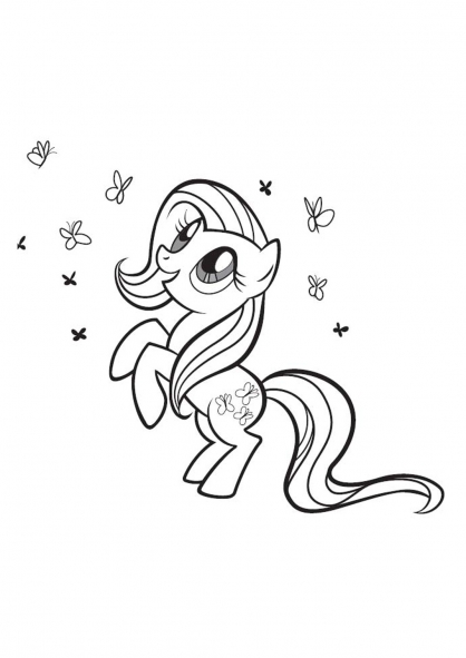 Dessin à colorier: Petit Poney (Dessins Animés) #42089 - Coloriages à Imprimer Gratuits