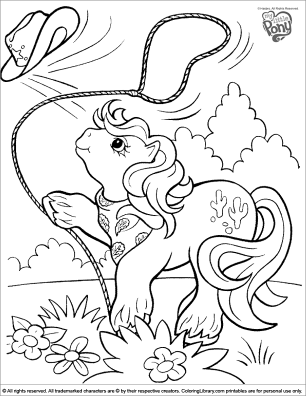 Dessin à colorier: Petit Poney (Dessins Animés) #42094 - Coloriages à Imprimer Gratuits