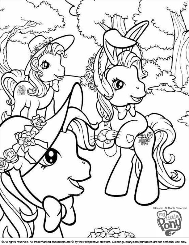 Dessin à colorier: Petit Poney (Dessins Animés) #42096 - Coloriages à Imprimer Gratuits