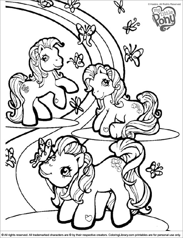 Dessin à colorier: Petit Poney (Dessins Animés) #42106 - Coloriages à Imprimer Gratuits