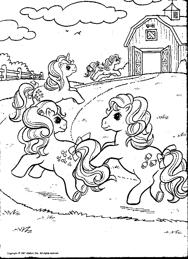 Dessin à colorier: Petit Poney (Dessins Animés) #42110 - Coloriages à Imprimer Gratuits