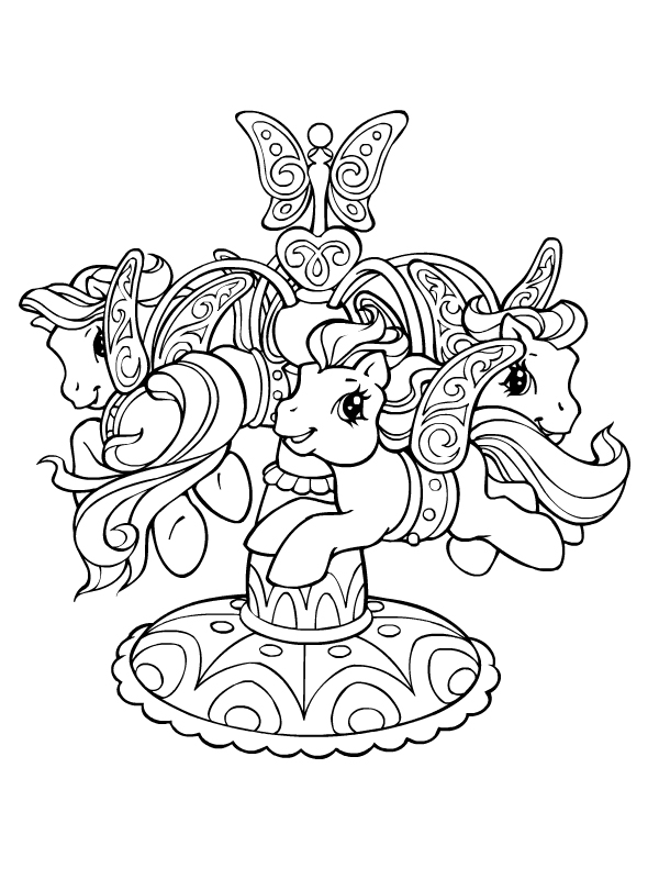 Dessin à colorier: Petit Poney (Dessins Animés) #42111 - Coloriages à Imprimer Gratuits