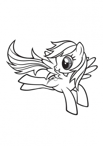 Dessin à colorier: Petit Poney (Dessins Animés) #42115 - Coloriages à Imprimer Gratuits