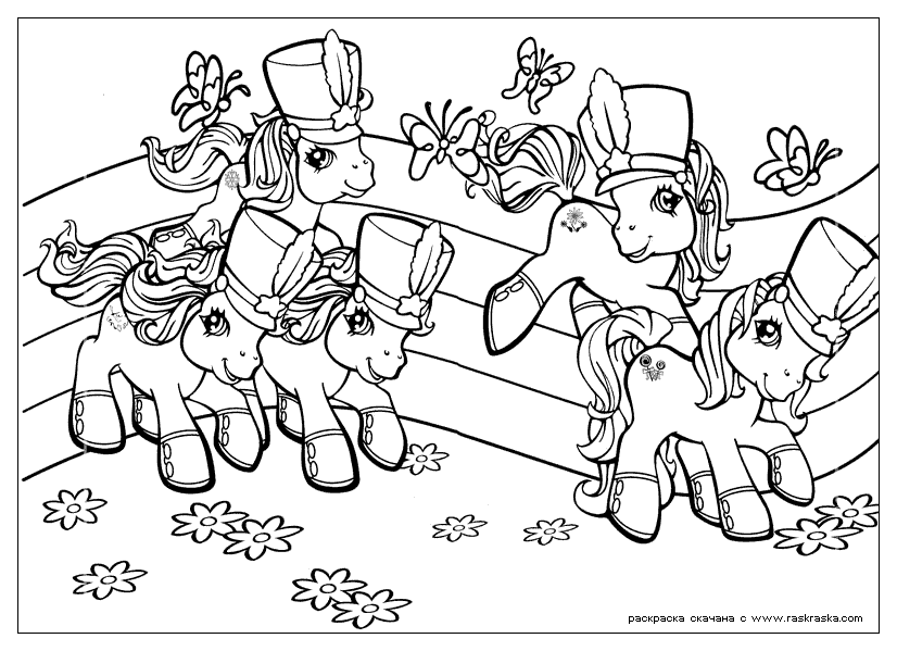 Dessin à colorier: Petit Poney (Dessins Animés) #42118 - Coloriages à Imprimer Gratuits