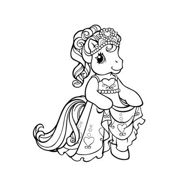 Dessin à colorier: Petit Poney (Dessins Animés) #42121 - Coloriages à Imprimer Gratuits