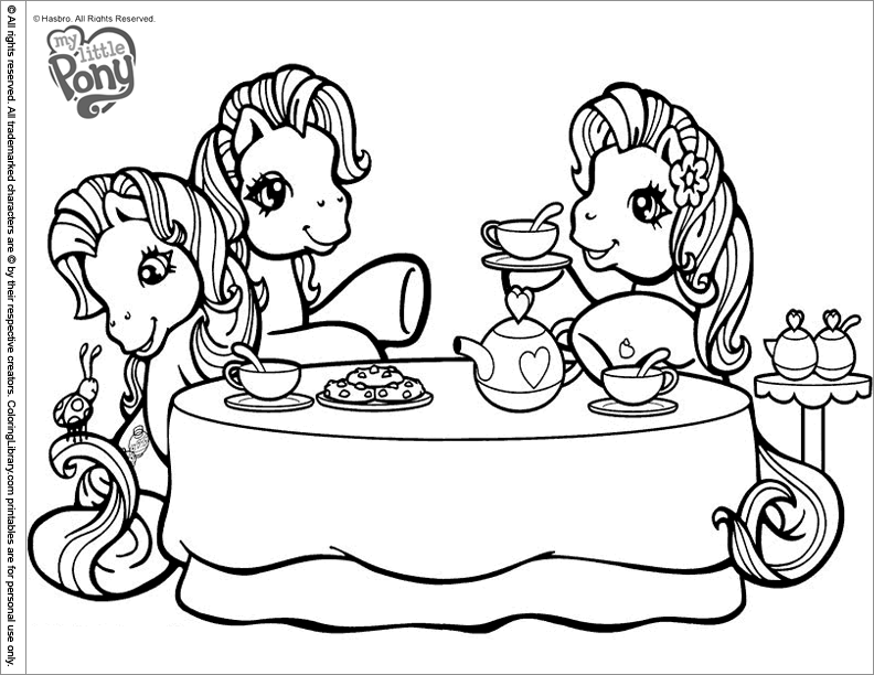 Dessin à colorier: Petit Poney (Dessins Animés) #42135 - Coloriages à Imprimer Gratuits