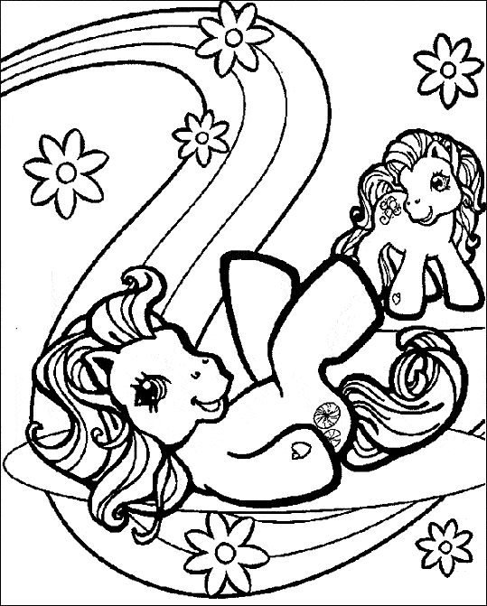 Dessin à colorier: Petit Poney (Dessins Animés) #42140 - Coloriages à Imprimer Gratuits