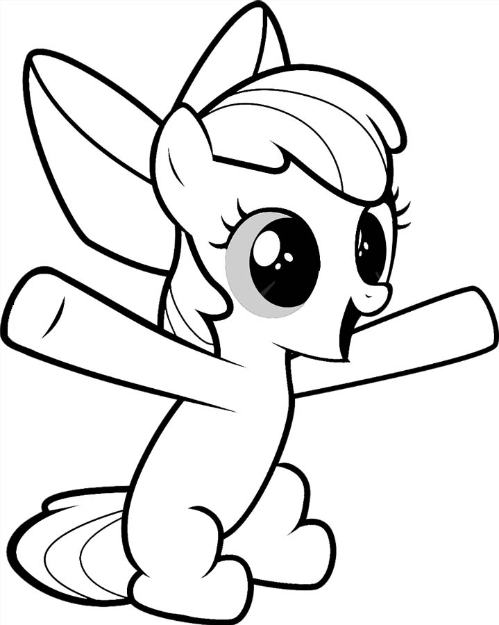 Dessin à colorier: Petit Poney (Dessins Animés) #42141 - Coloriages à Imprimer Gratuits