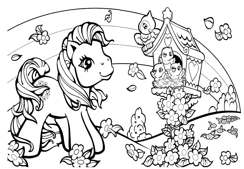 Dessin à colorier: Petit Poney (Dessins Animés) #42166 - Coloriages à Imprimer Gratuits