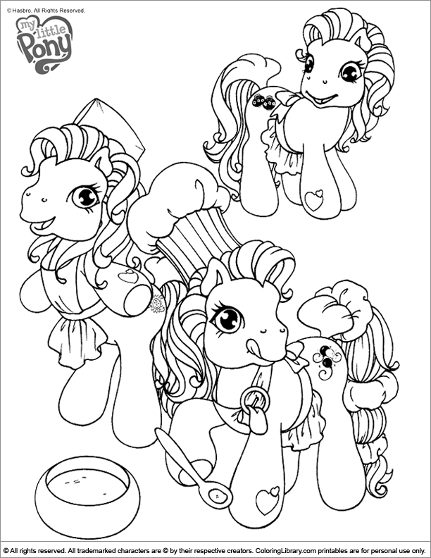 Dessin à colorier: Petit Poney (Dessins Animés) #42171 - Coloriages à Imprimer Gratuits