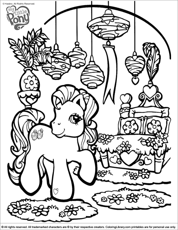 Dessin à colorier: Petit Poney (Dessins Animés) #42193 - Coloriages à Imprimer Gratuits