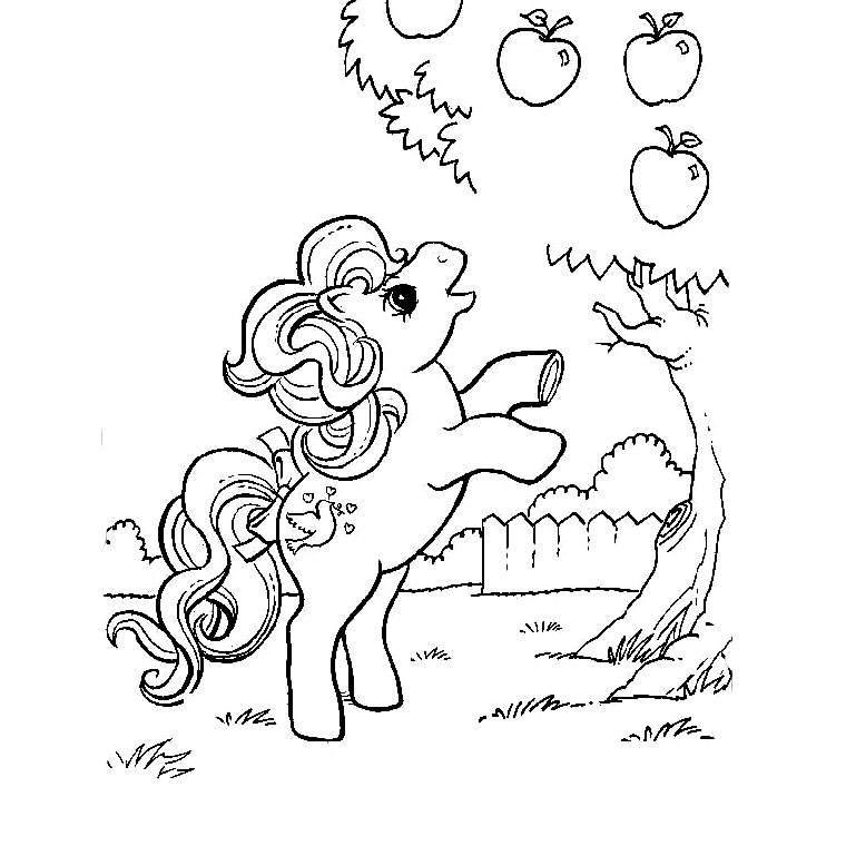 Dessin à colorier: Petit Poney (Dessins Animés) #42210 - Coloriages à Imprimer Gratuits