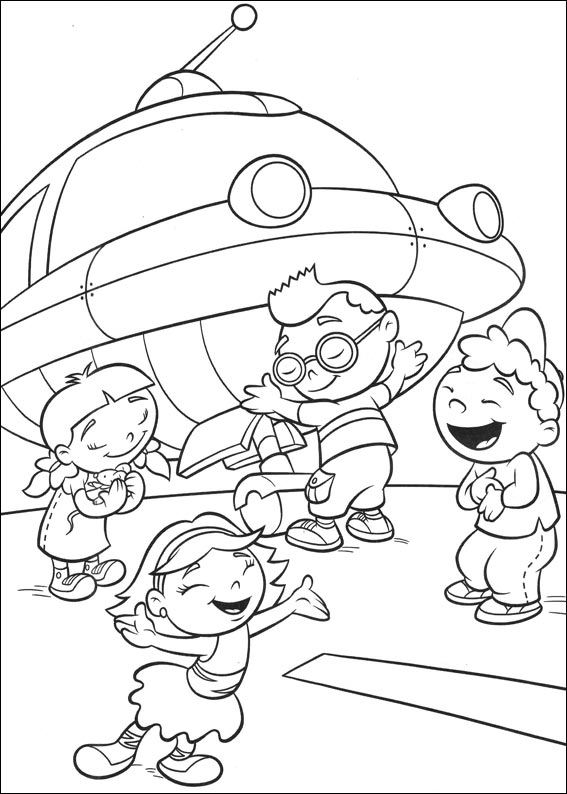 Dessin à colorier: Petits Einstein (Dessins Animés) #45714 - Coloriages à Imprimer Gratuits