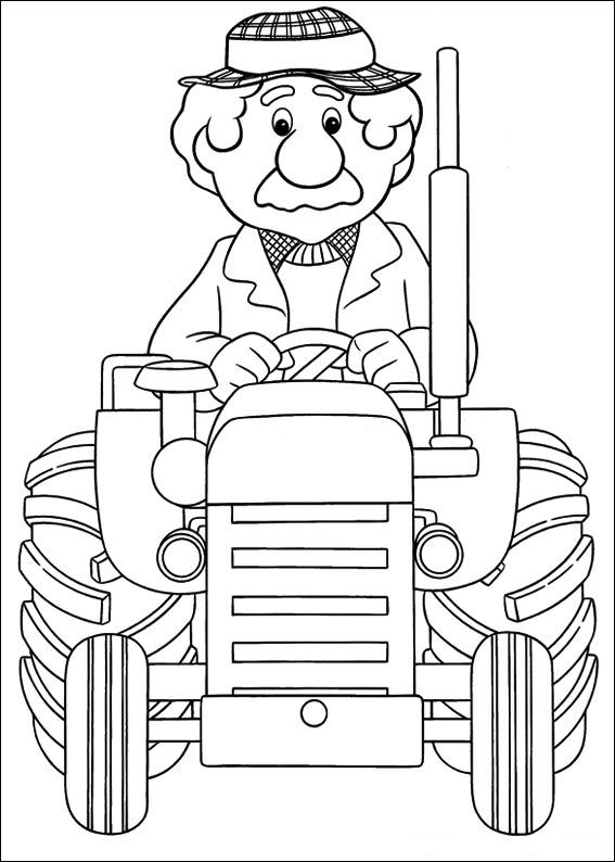 Dessin à colorier: Pierre le facteur (Dessins Animés) #49477 - Coloriages à Imprimer Gratuits