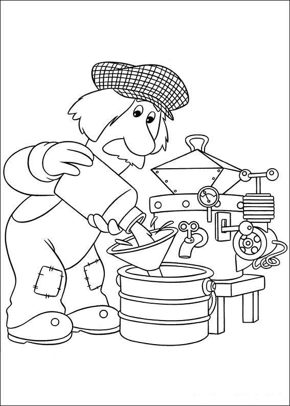 Dessin à colorier: Pierre le facteur (Dessins Animés) #49523 - Coloriages à Imprimer Gratuits