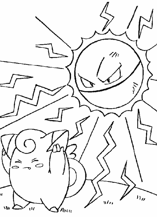 Dessin à colorier: Pokemon (Dessins Animés) #24669 - Coloriages à Imprimer Gratuits