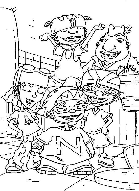 Dessin à colorier: Rocket Power (Dessins Animés) #52242 - Coloriages à Imprimer Gratuits