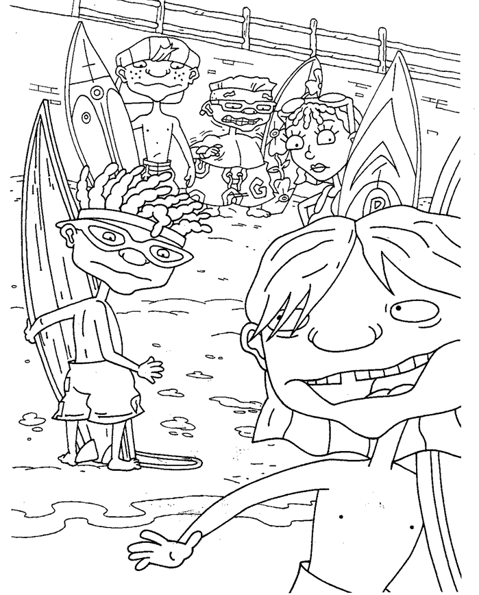 Dessin à colorier: Rocket Power (Dessins Animés) #52256 - Coloriages à Imprimer Gratuits