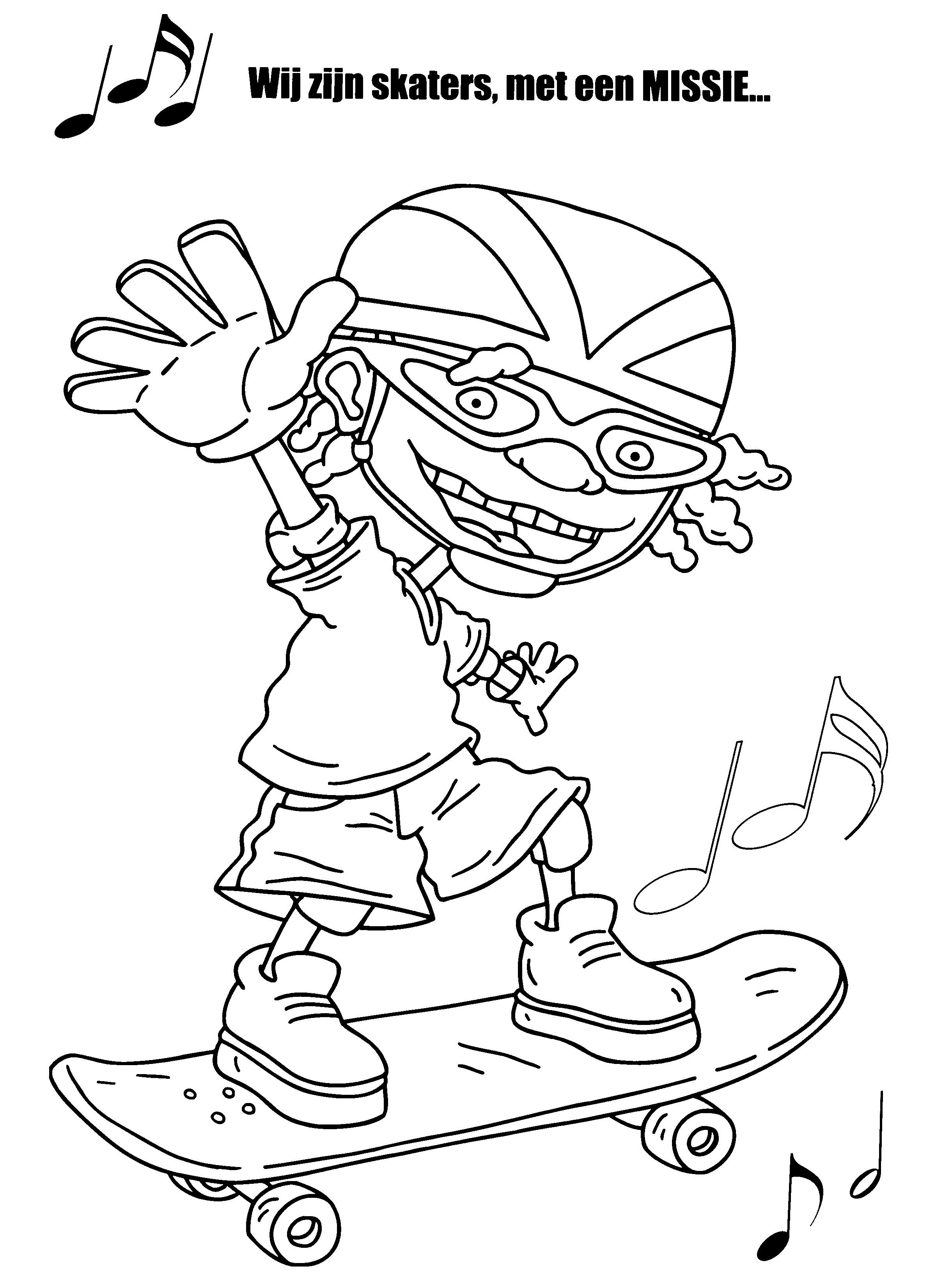 Dessin à colorier: Rocket Power (Dessins Animés) #52586 - Coloriages à Imprimer Gratuits