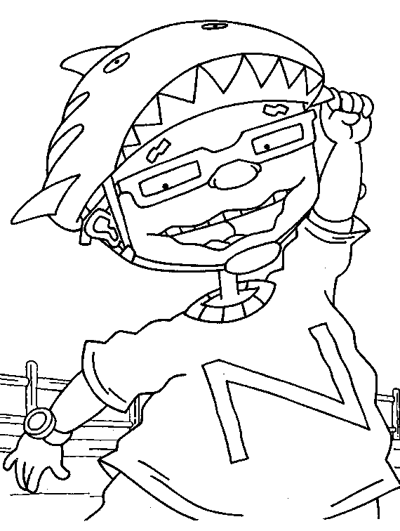 Dessin à colorier: Rocket Power (Dessins Animés) #52636 - Coloriages à Imprimer Gratuits