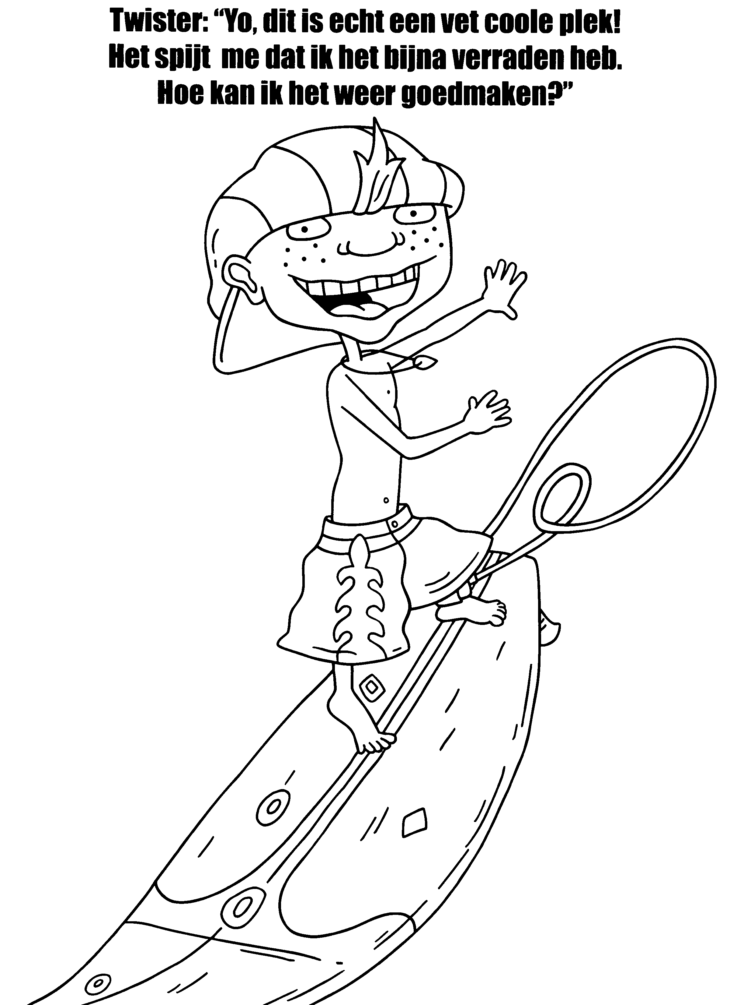 Dessin à colorier: Rocket Power (Dessins Animés) #52637 - Coloriages à Imprimer Gratuits